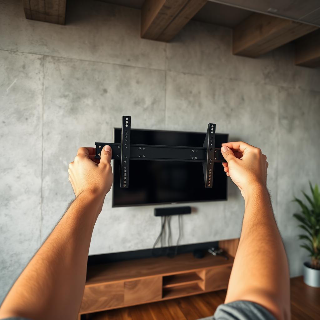 Montaż uchwytu TV na ścianie